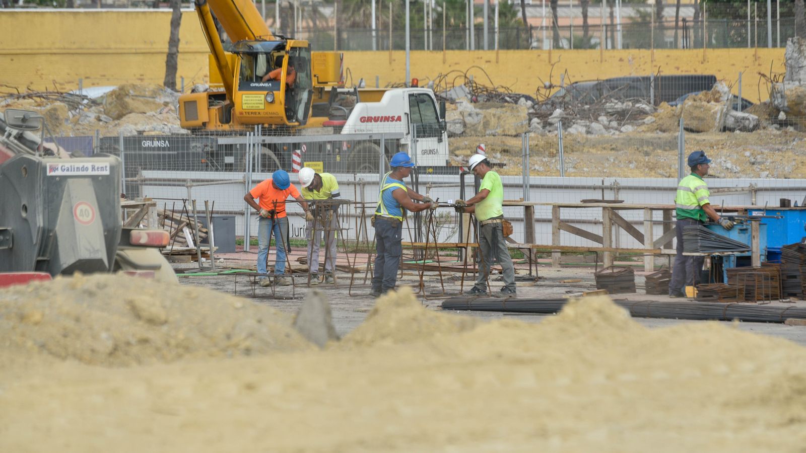 Las obras del Estadio Municipal de La Línea