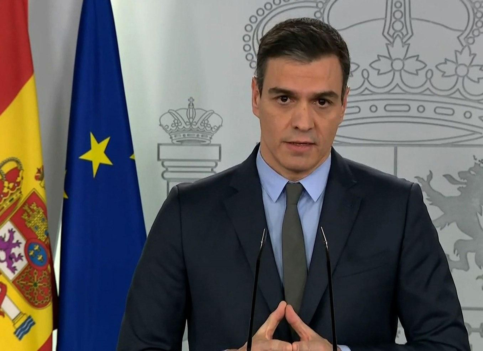 Pedro Sánchez, en su última comparecencia.