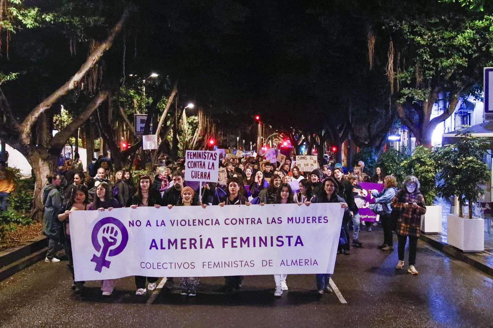 Las imágenes de la manifestación realizada por Asamblea Feminista 8M en Almería
