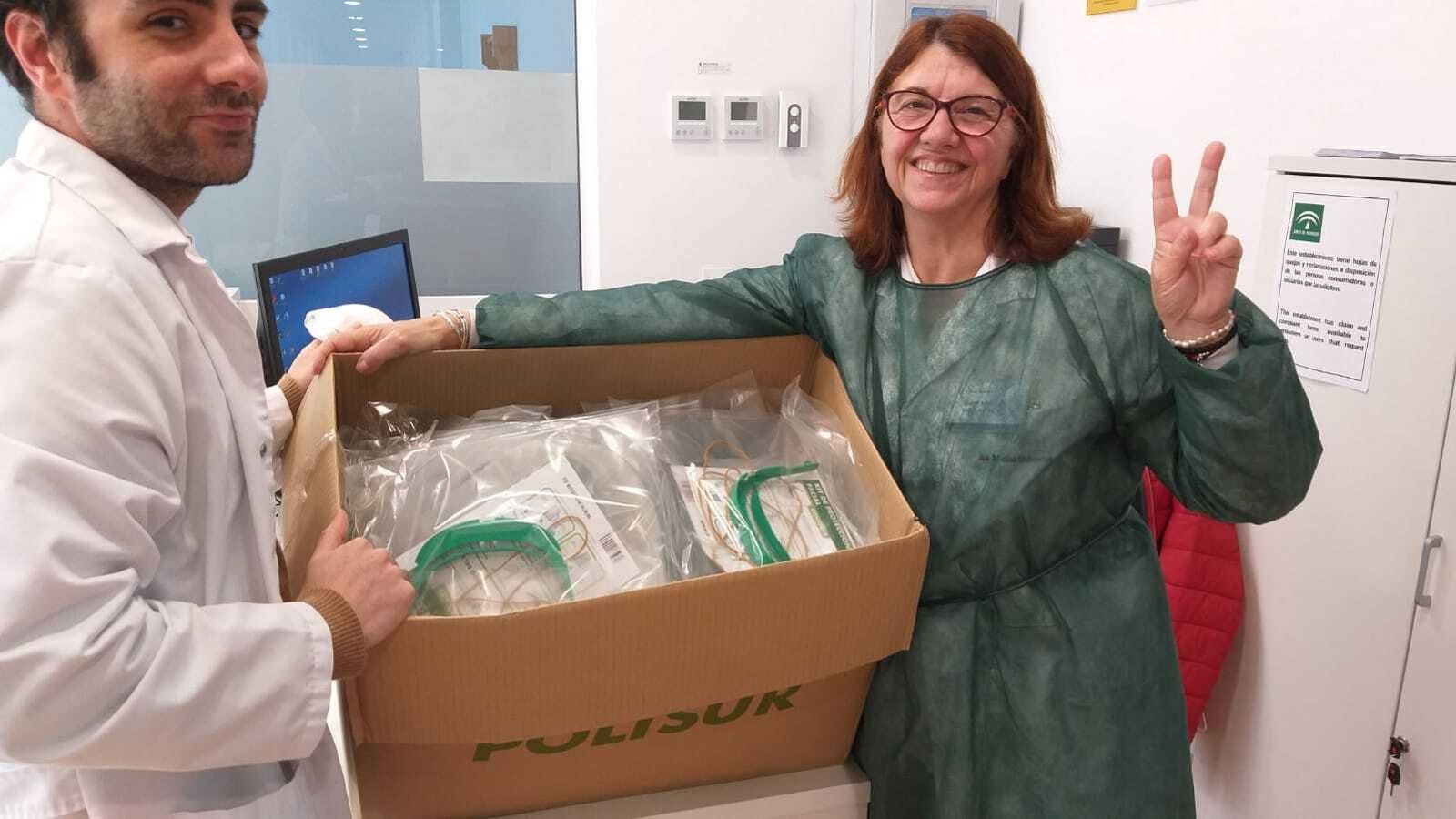 El Grupo Medina distribuye más de 2.000 protectores faciales a hospitales y centros sanitarios de Sevilla y Huelva