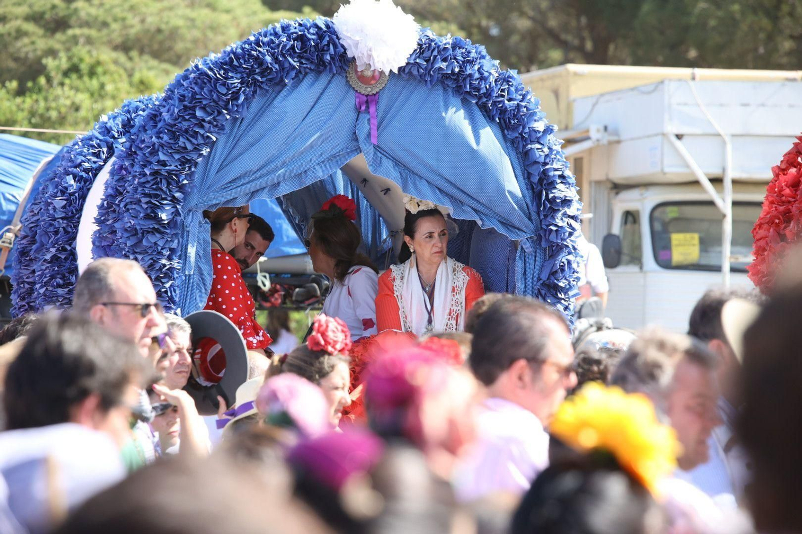 Misa de romeros de las hermandades de Jerez y El Puerto en Marismillas