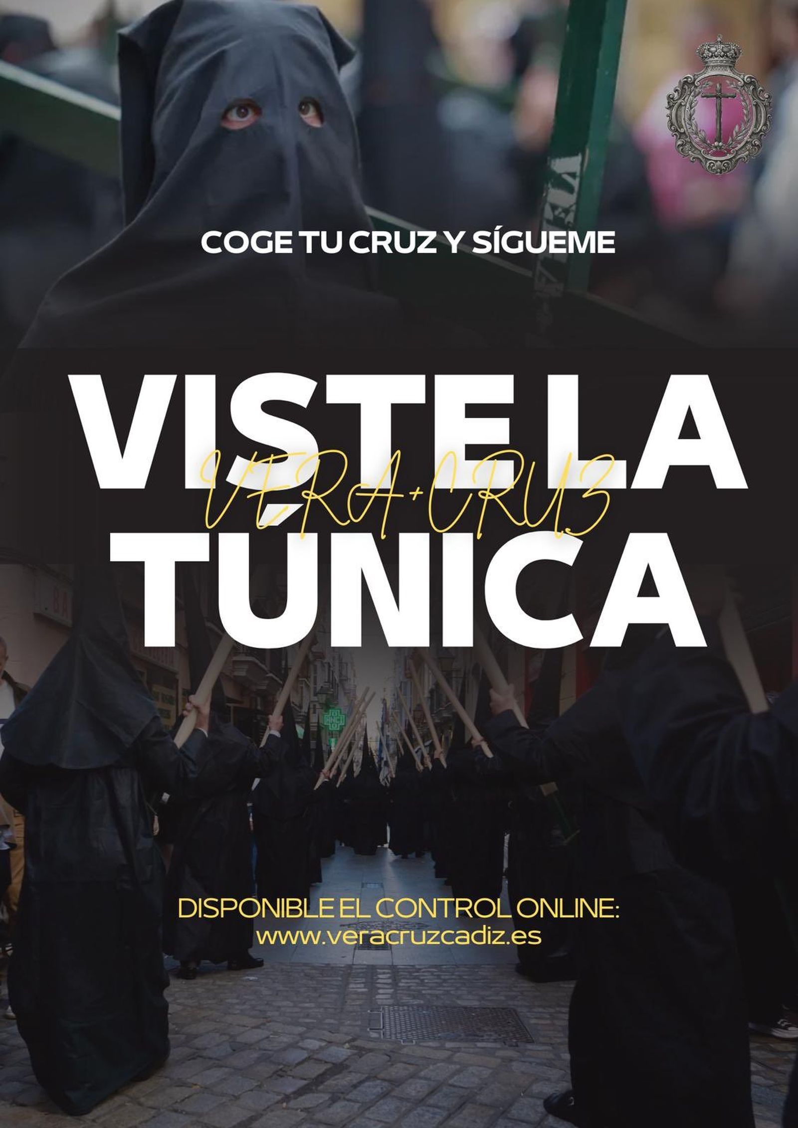 Cartel de la cofradía de Vera-Cruz para reservar ya la túnica para salir el Lunes Santo