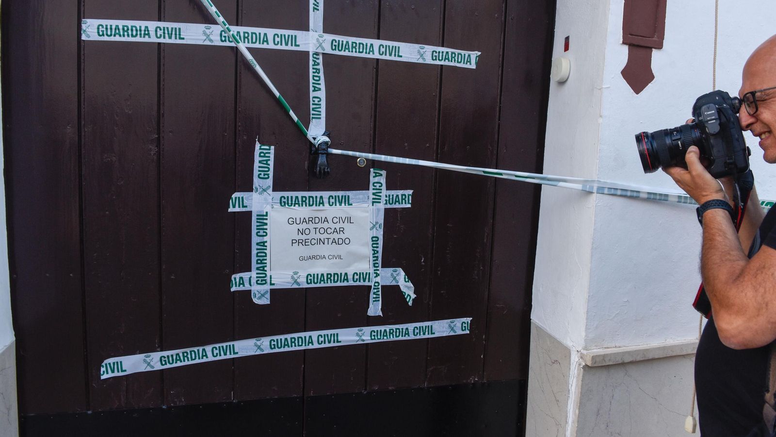 La puerta de la casa de la calle Mancilla.