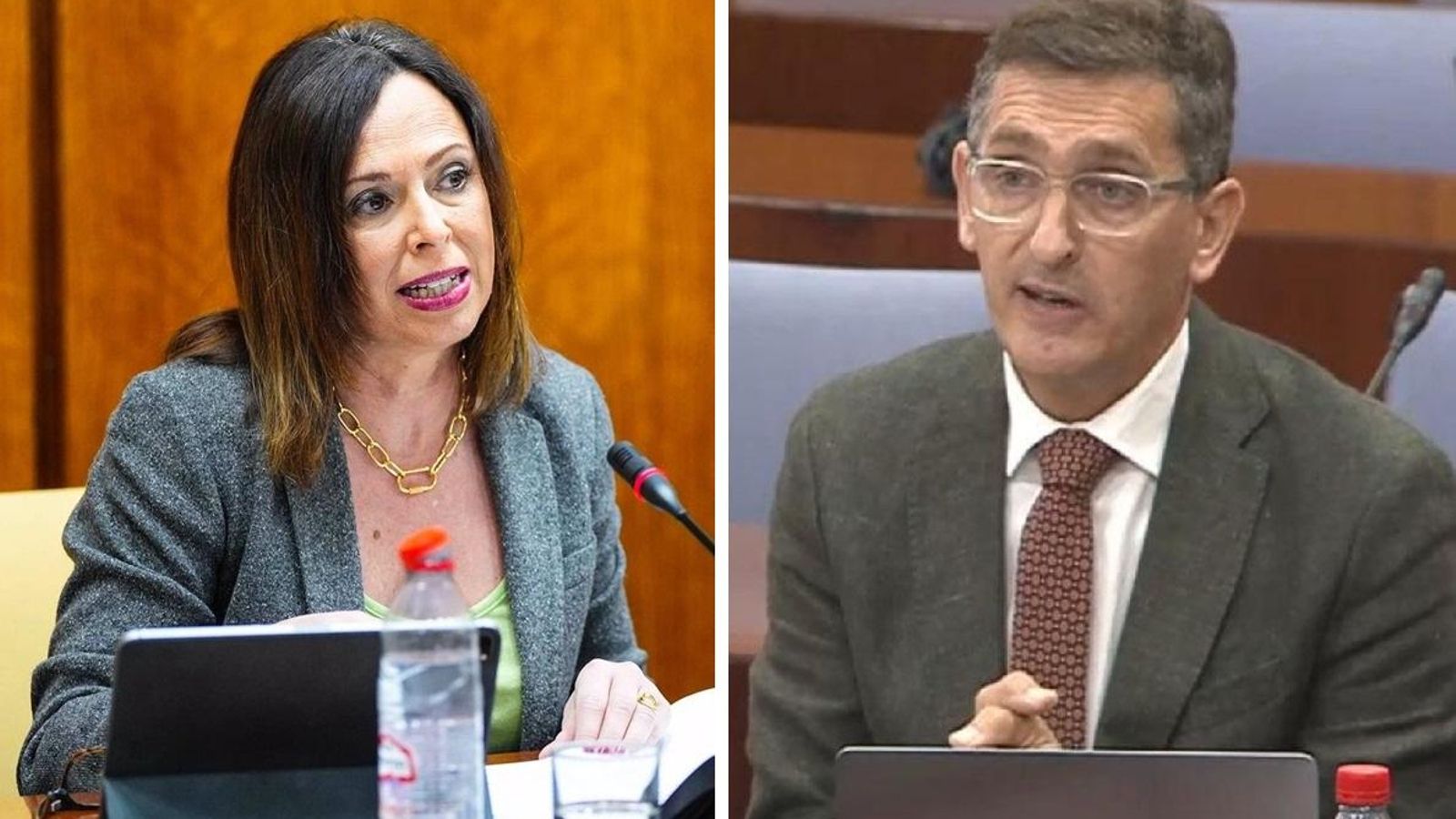 La consejera Rocío Díaz y el parlamentario Sánchez Teruel