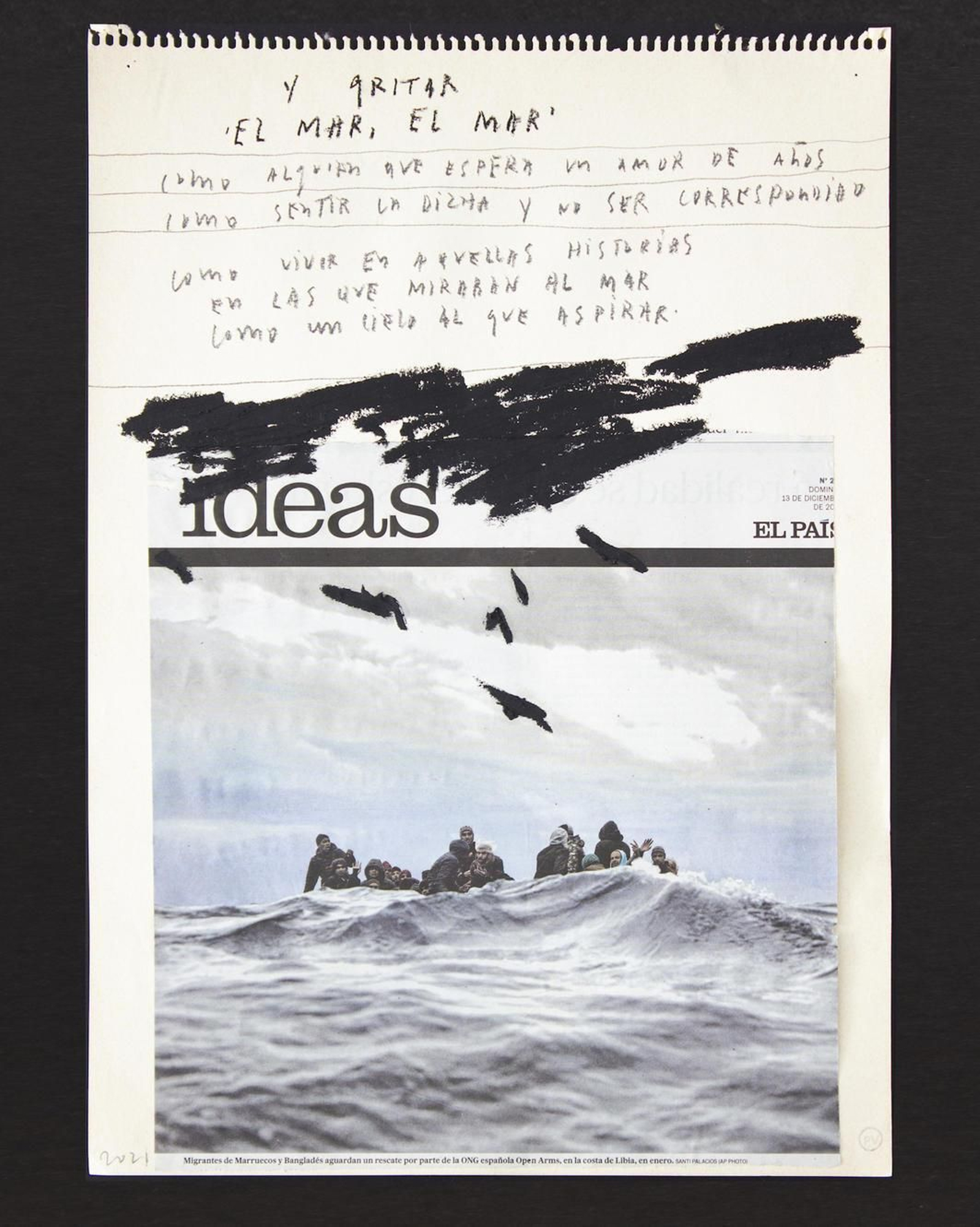 '¡El mar, el mar!' (2021), uno de sus últimos trabajos.