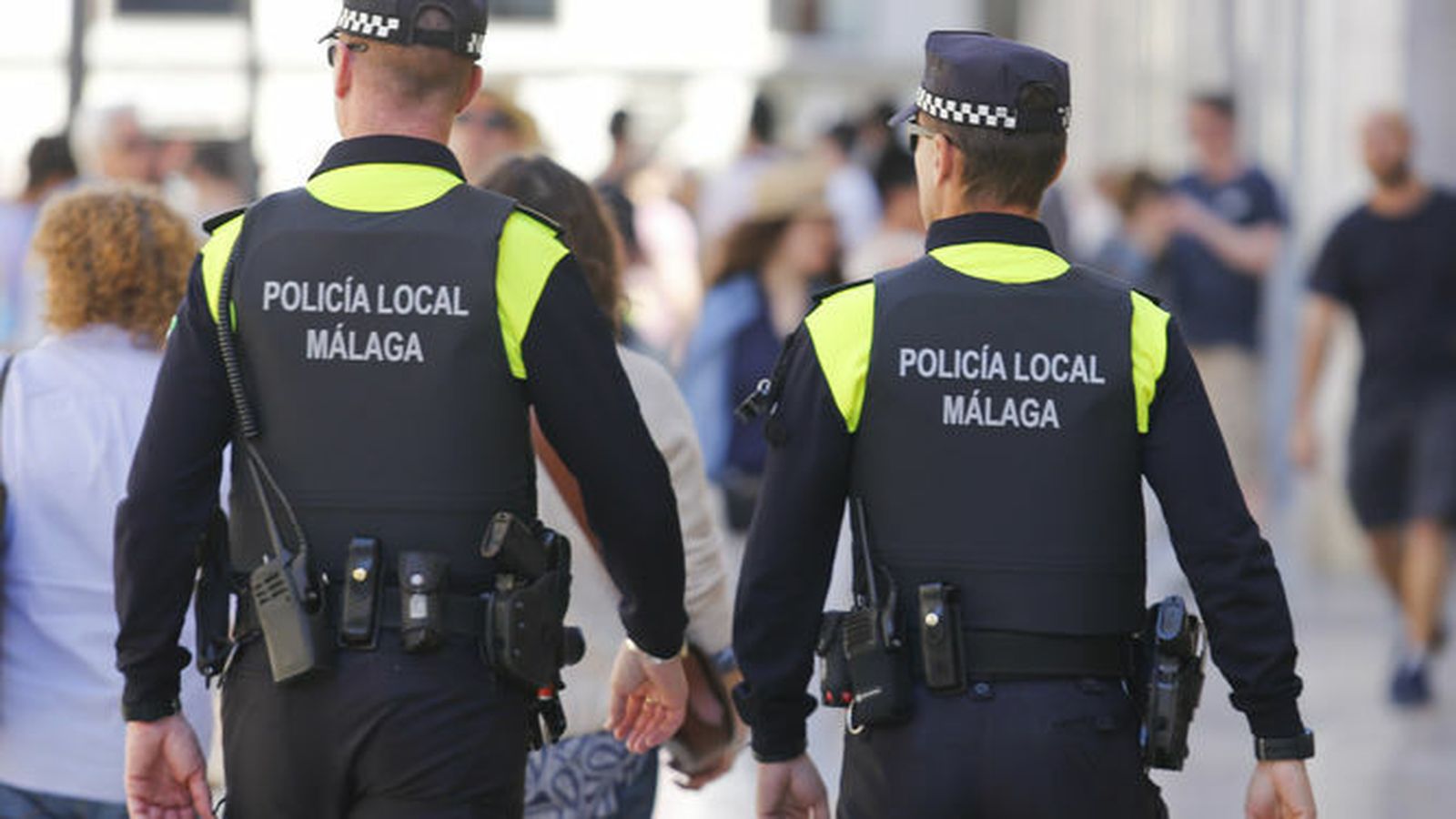 Agentes de la Policía Nacional de Málaga.
