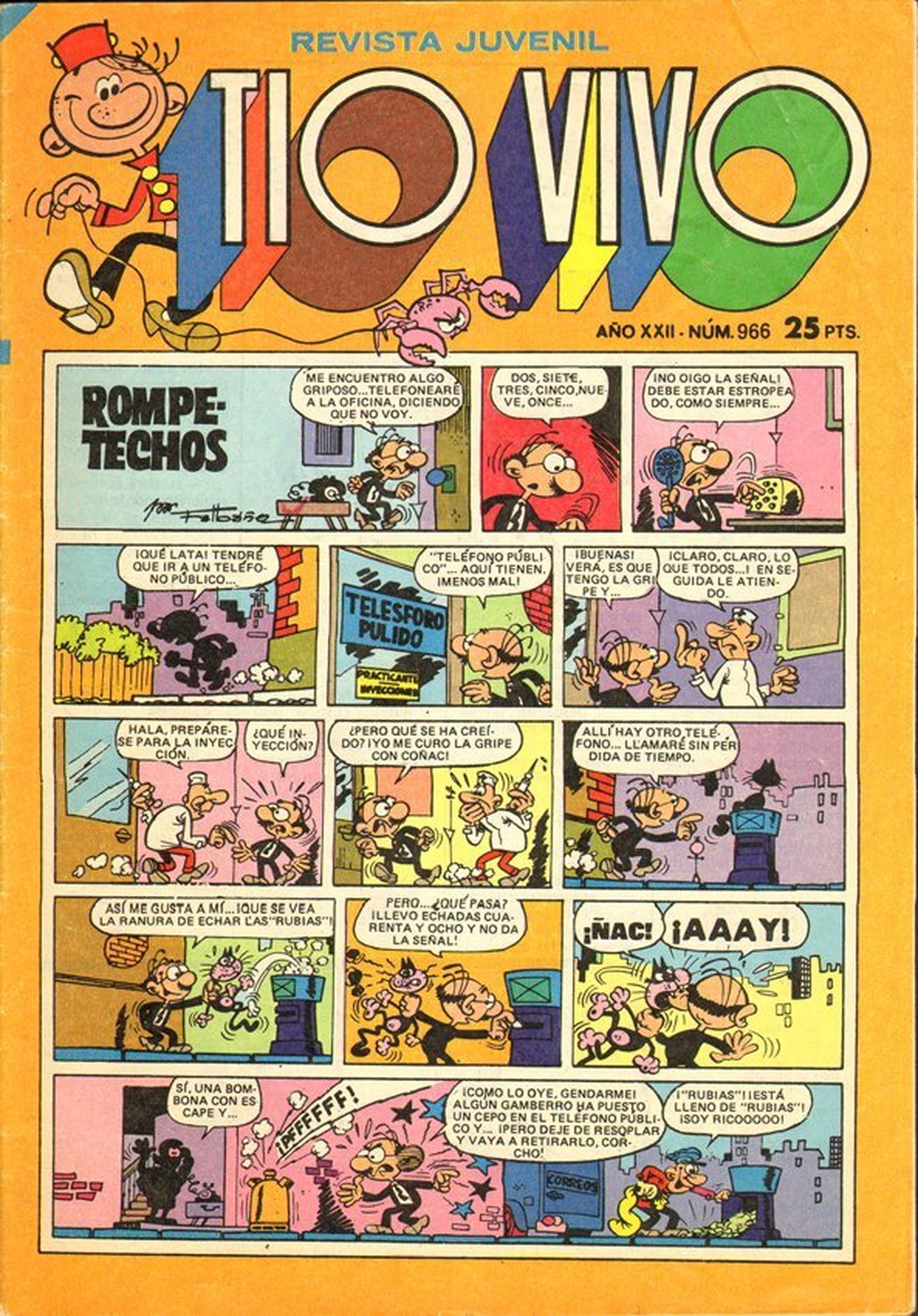 Portada de 'Tío Vivo' en los años 70