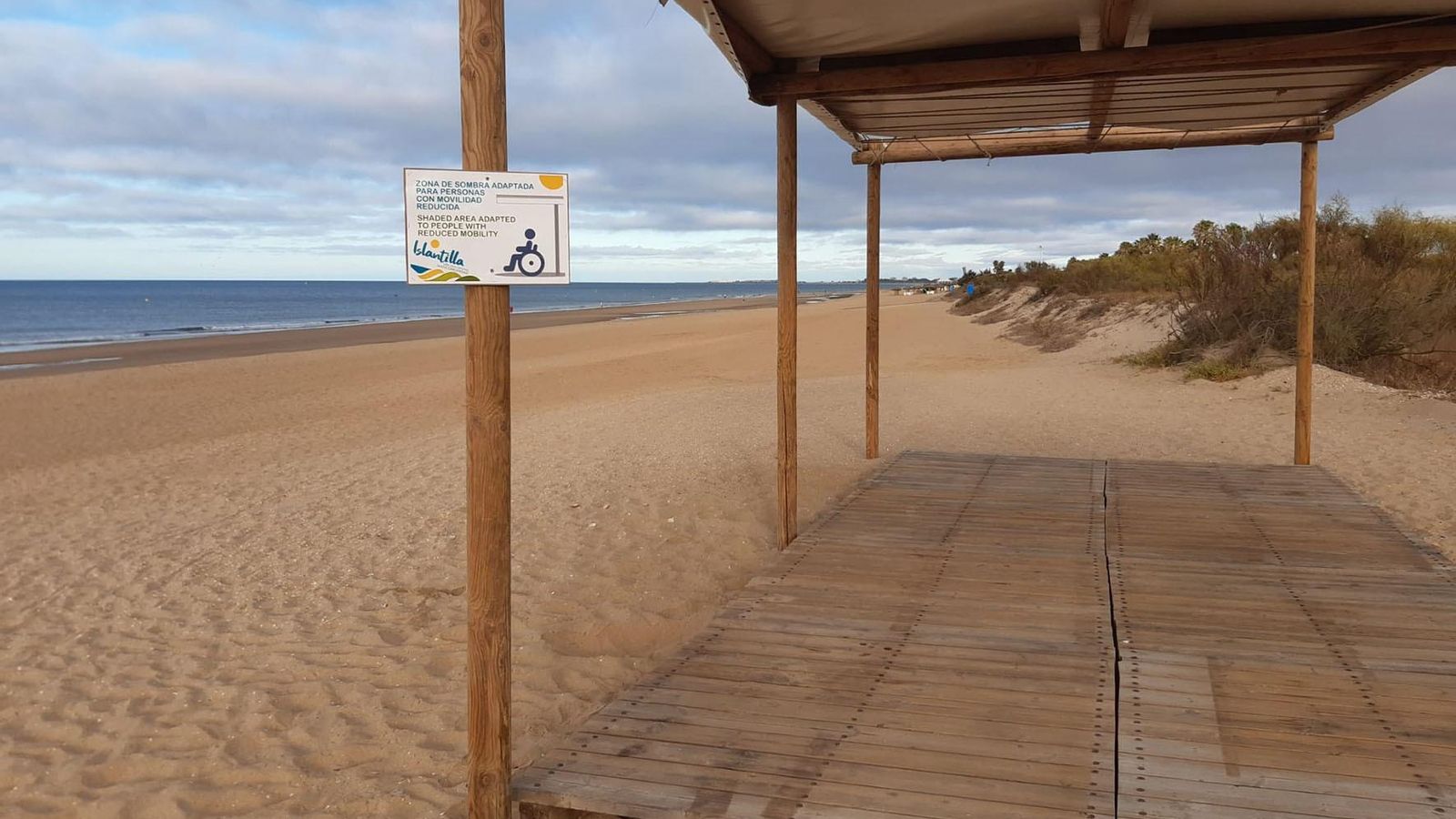 Zona para movilidad reducida en Islantilla