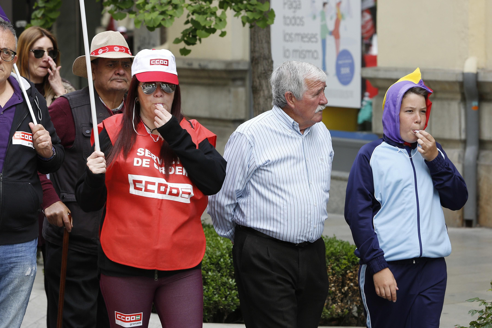 La manifestación del Primero de Mayo de Granada, en imágenes
