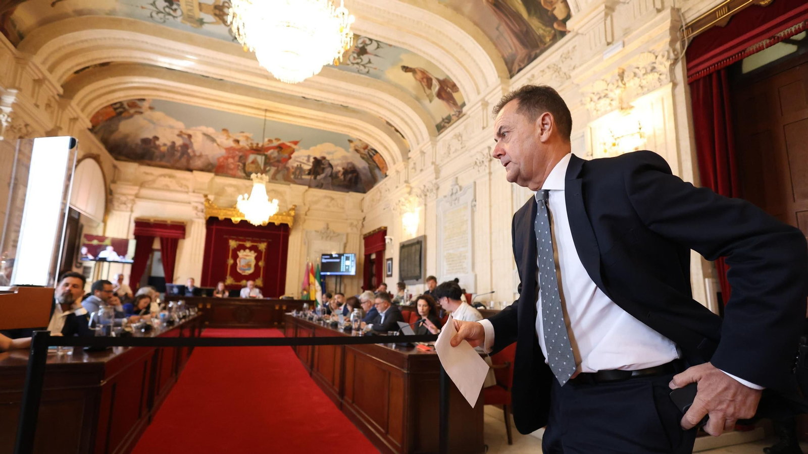 José María Muñoz en el pleno del Ayuntamiento