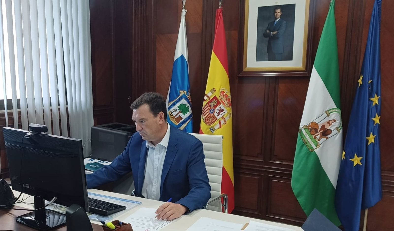 El nuevo presidente del Puerto de Huelva, Alberto Santana