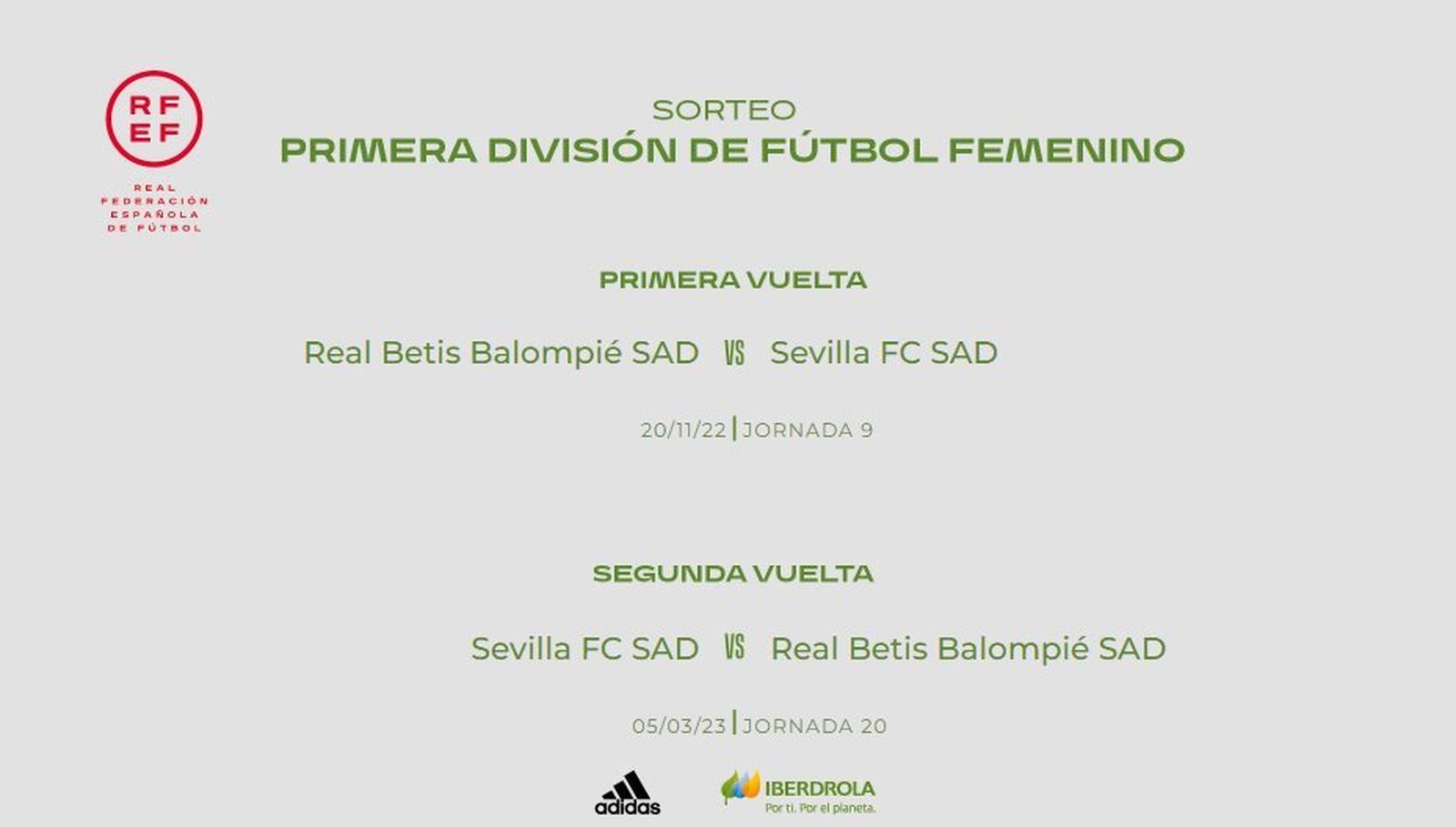 Las fechas de los derbis de la Liga Iberdrola.