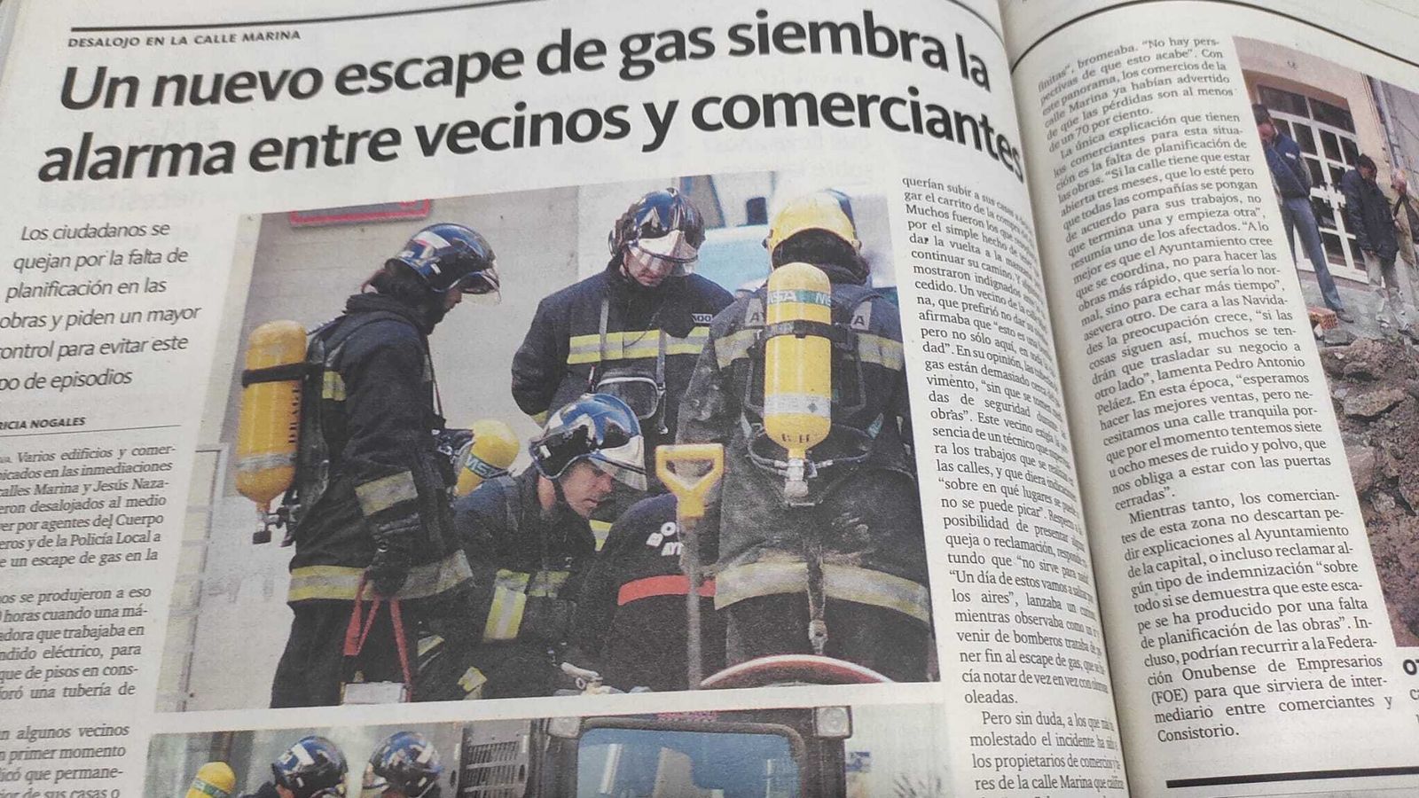 Un escape de gas siembra la alarma en el centro de Huelva: ocurrió un día como hoy en 2004