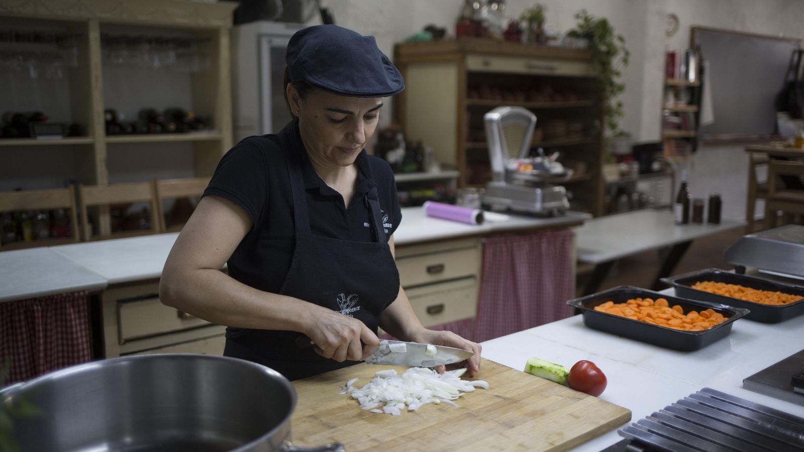 Trabajadora de la escuela