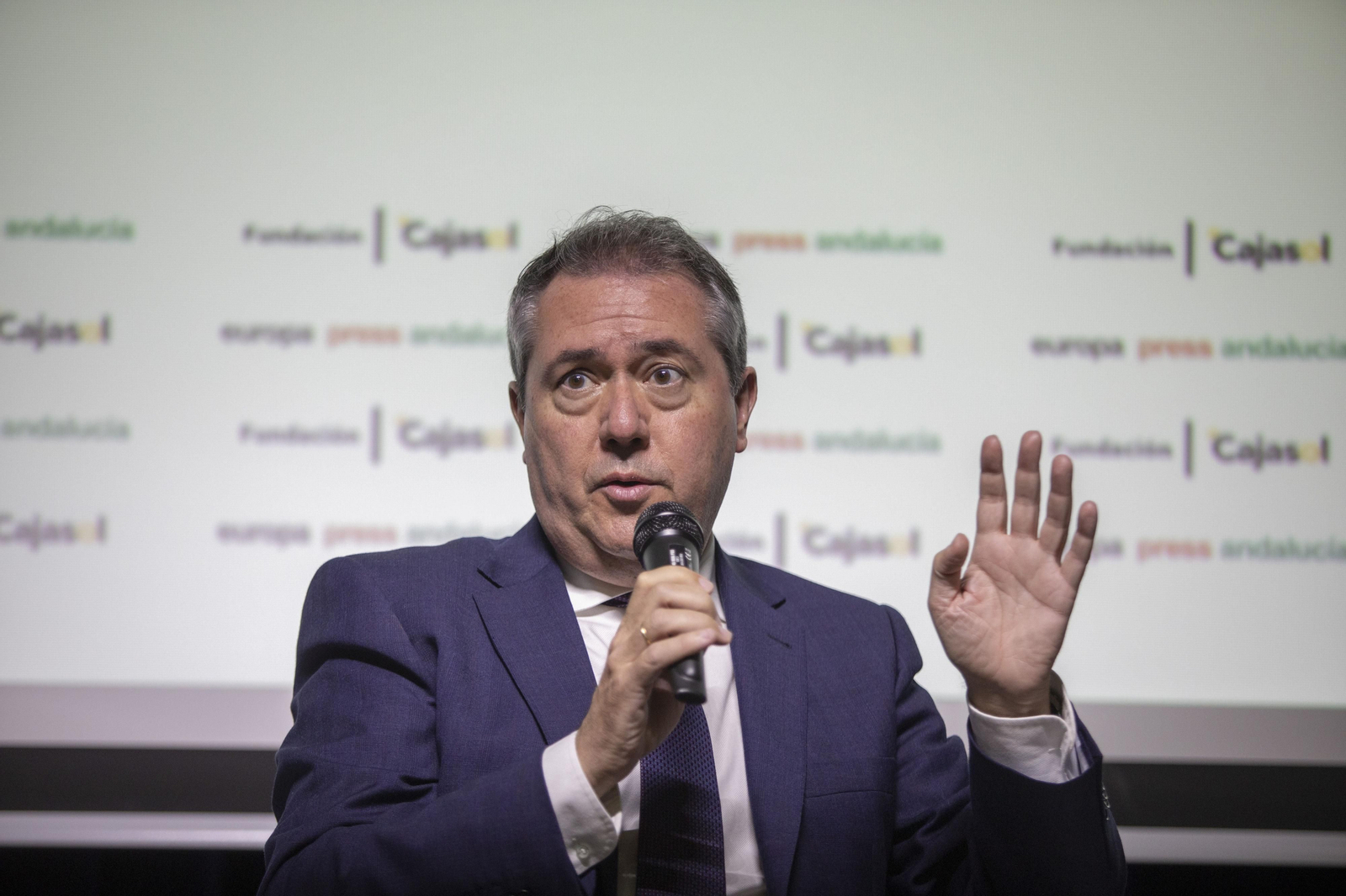 Juan Espadas, en un acto en Huelva