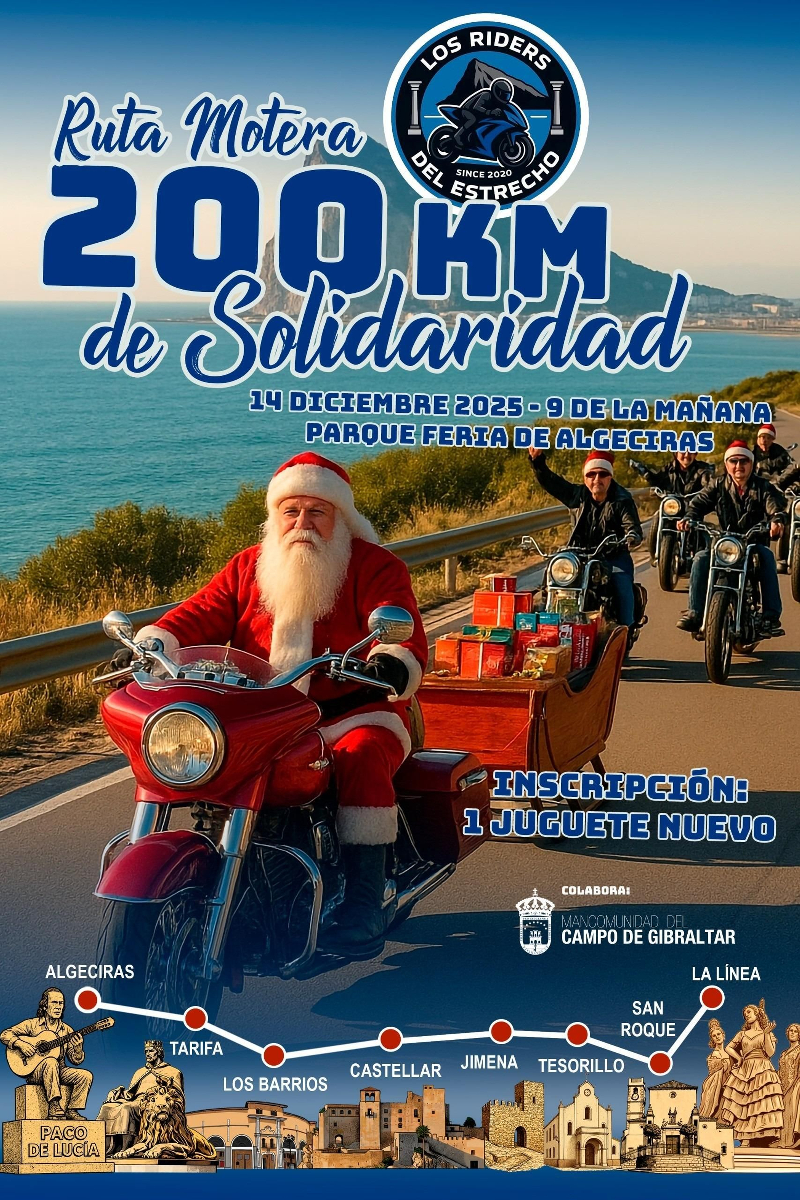 El cartel de la Ruta Motera Solidaria.
