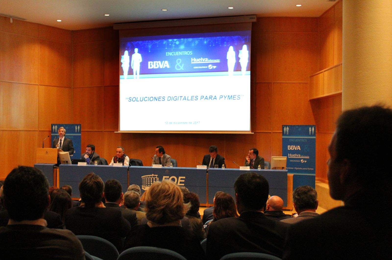 Imágenes del encuentro de HUELVA INFORMACION con el BBVA. I Edición Soluciones Digitales para Pymes.