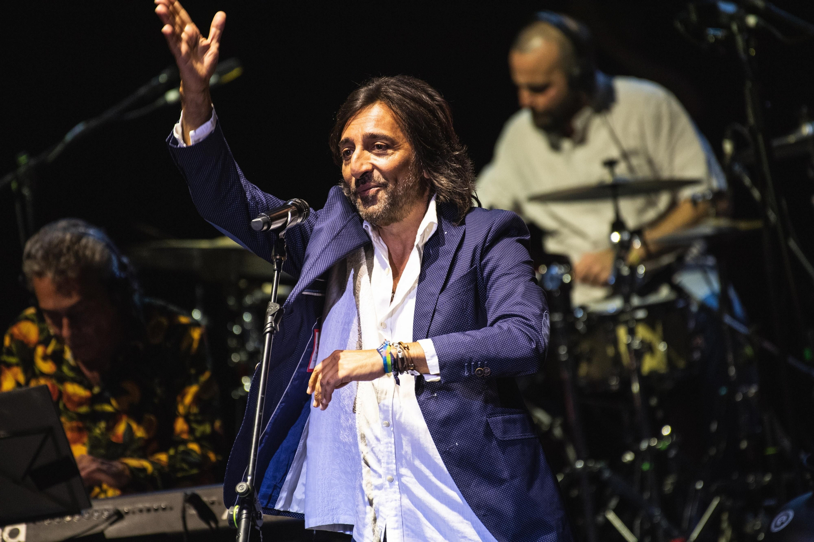 Antonio Carmona, durante el concierto de Ketama, este jueves en Marbella.