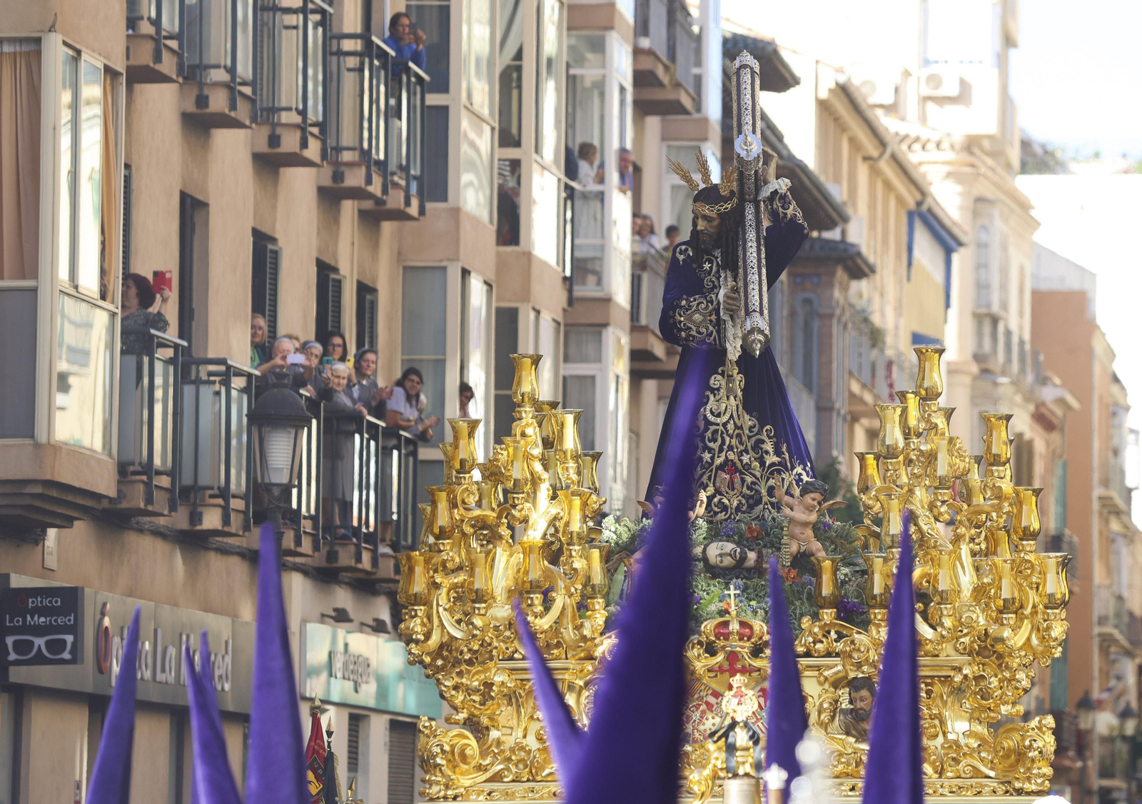 El Rico, en su procesión del Miércoles Santo en Málaga El Rico, en su procesión del Miércoles Santo en Málaga
