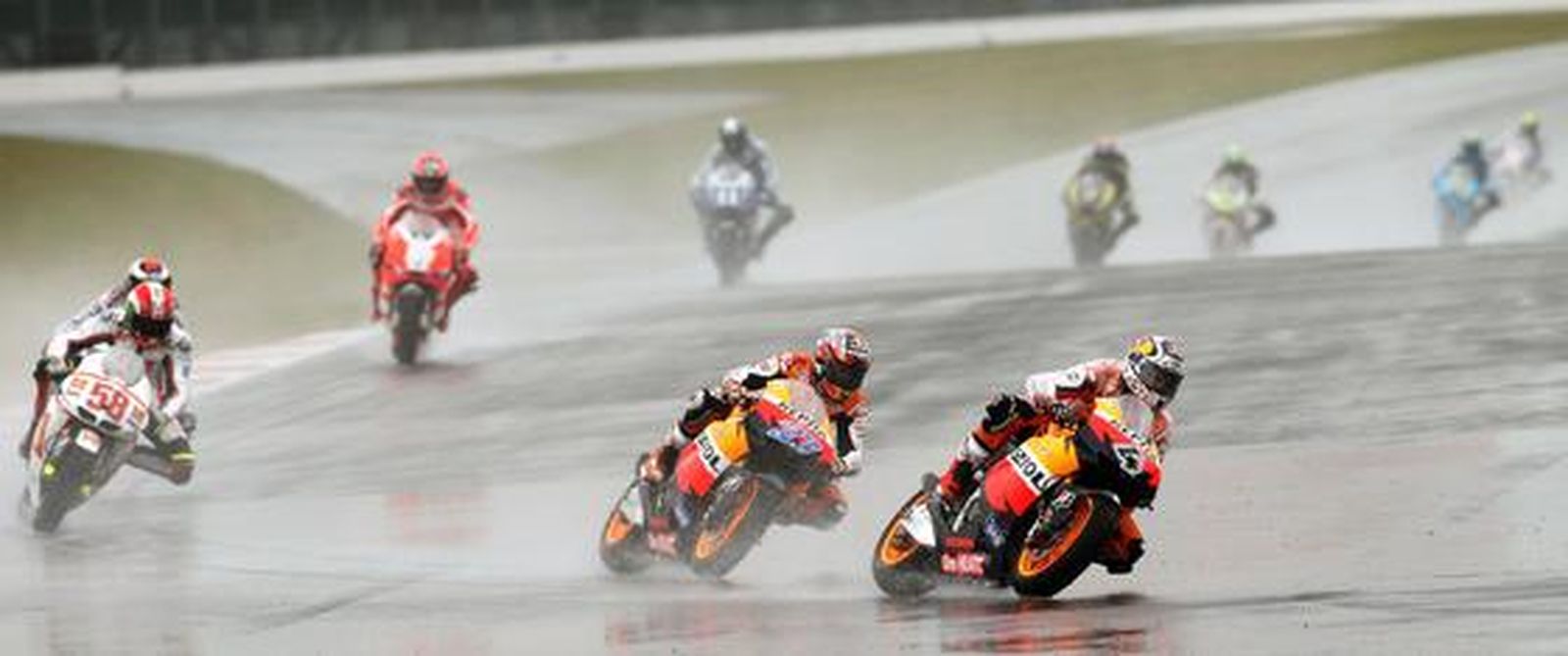 La carrera de MotoGP del Gran Premio de Gran Bretaña.

Foto: AFP Photo