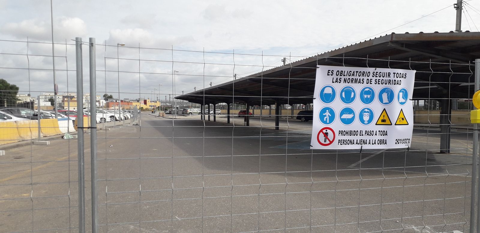 Zona en la que se levantará el nuevo intercambiador de autobuses de El Puerto.