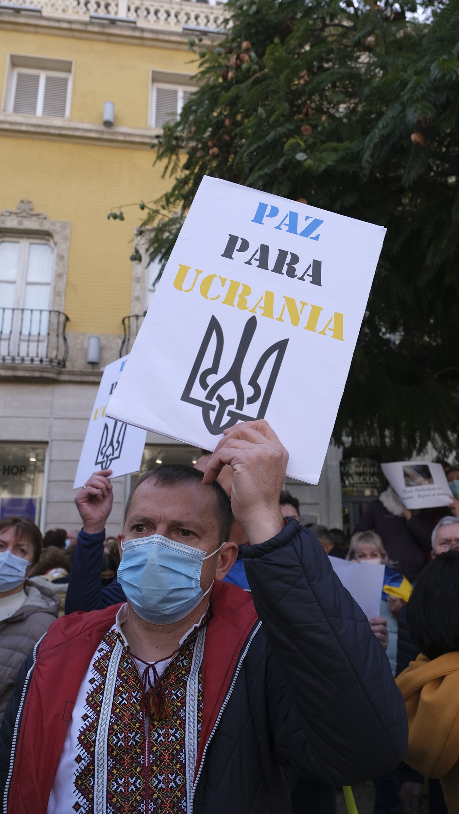 Fotogalería de las protestas contra la invasión rusa en Ucrania. Almería.