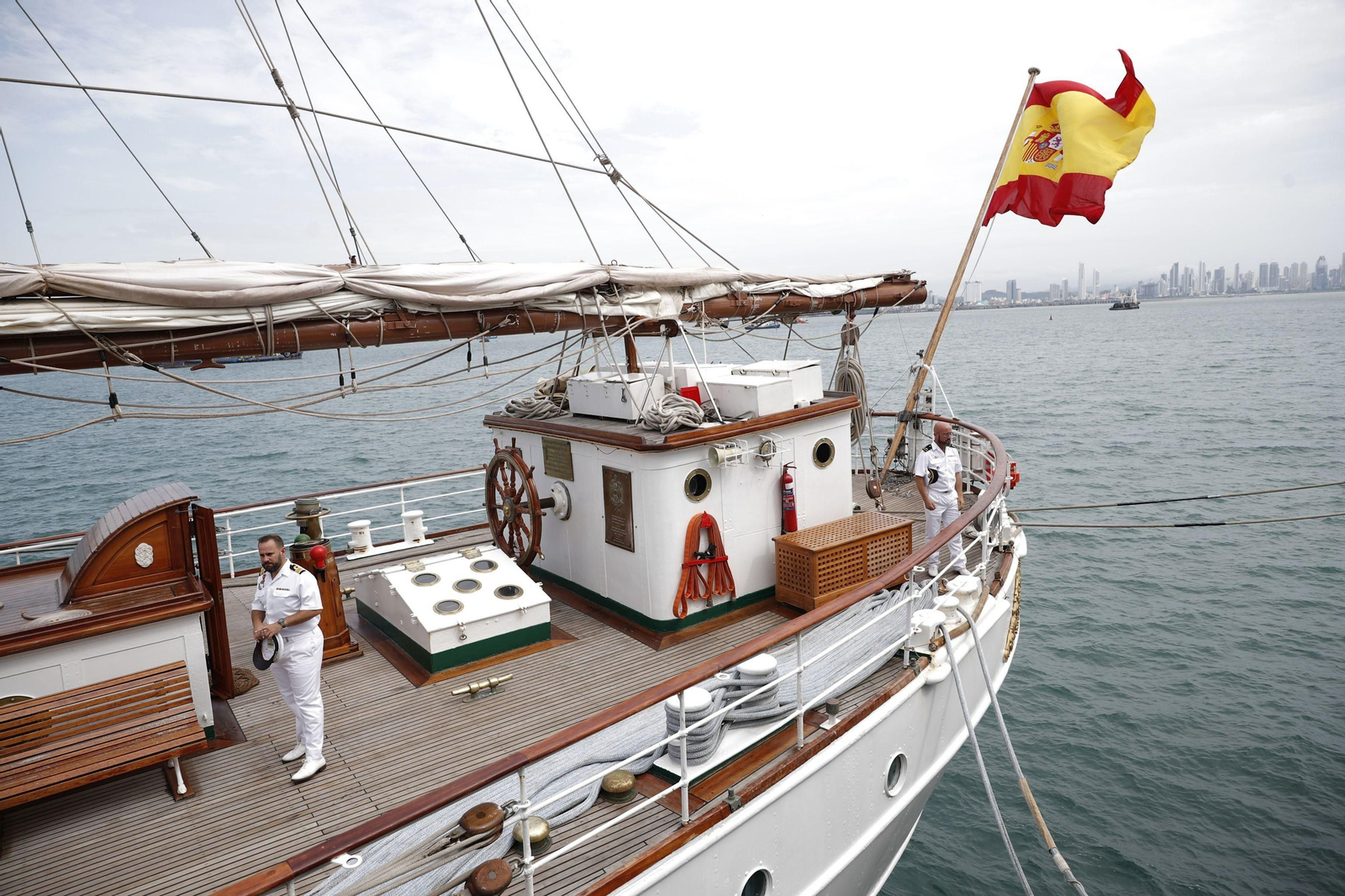 Armada: Las imágenes del 'Elcano' a su llegada a Balboa (Panamá)