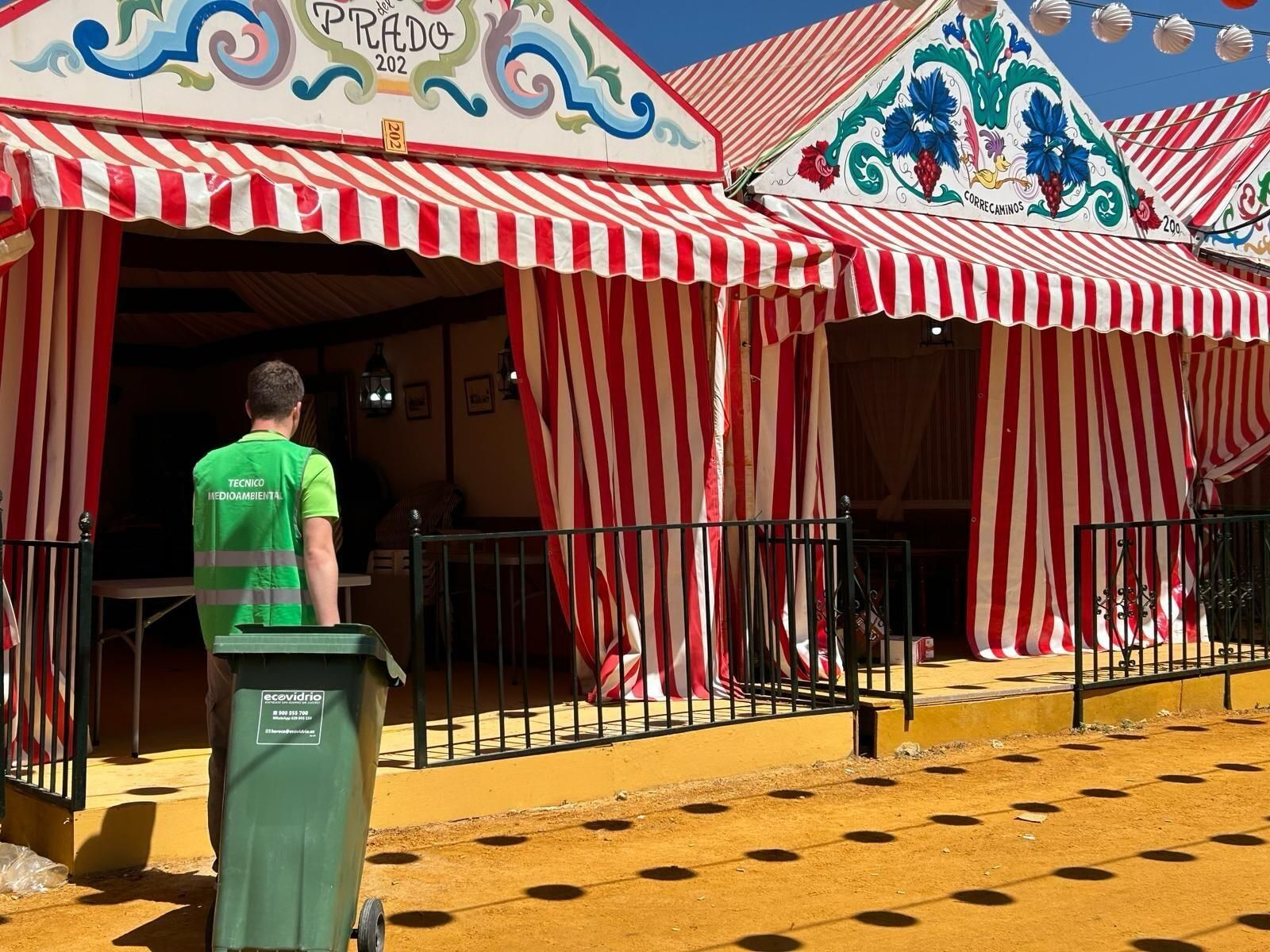 Ecovidrio y Lipasam recuperaron más de 590 toneladas de envases de vidrio durante la Feria de Sevilla 2024