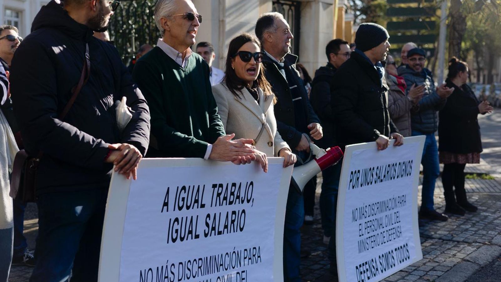 Un detalle de la concentración.