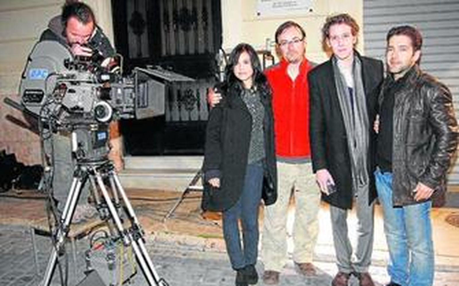 El director almeriense aprovechó el plató al aire libre que le ofrecía el Casco Histórico de la capital.