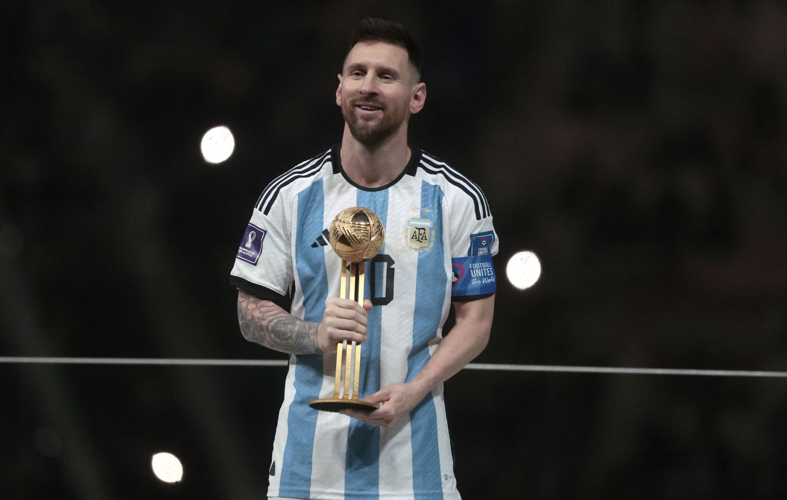 Las fotos de Messi con la Copa del Mundo