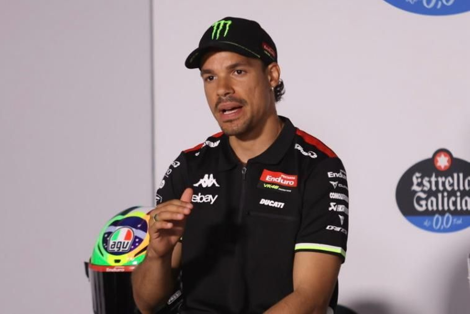 El italiano, en rueda de prensa. El italiano, en rueda de prensa.