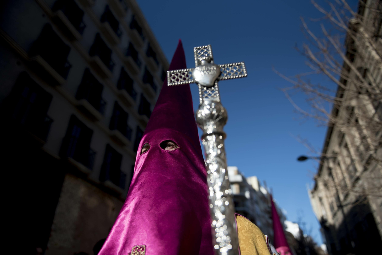 Cofradía de Nuestro Padre Jesús del Rescate, una de las cinco que procesionan el Lunes Santo.