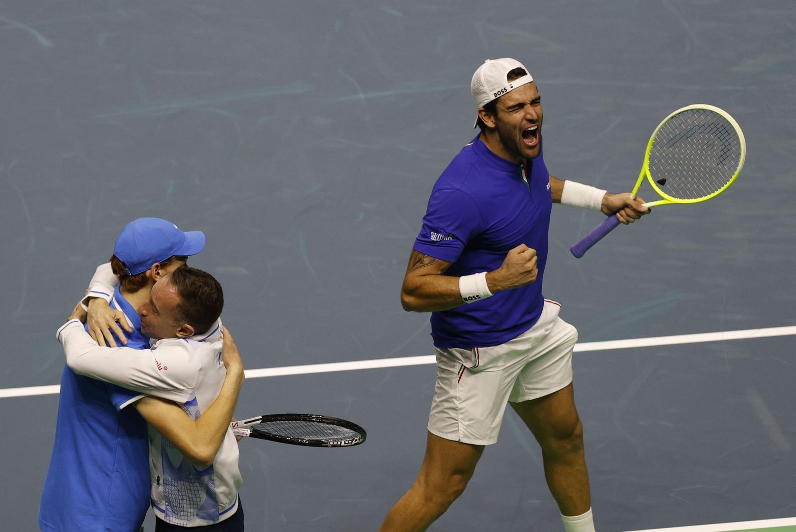 El doble Italia-Argentina, en fotos