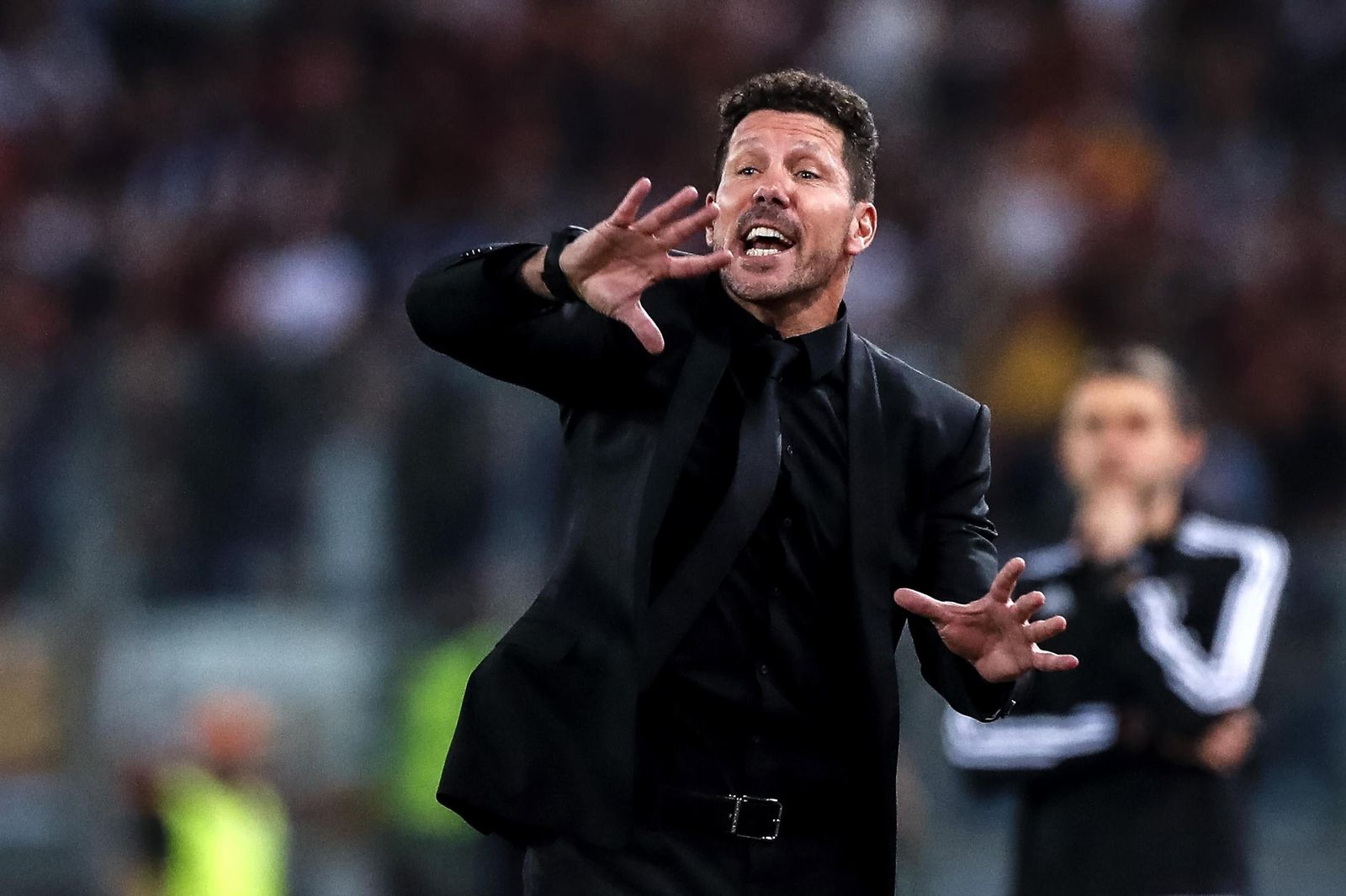 El Roma-Atlético de Madrid, en imágenes