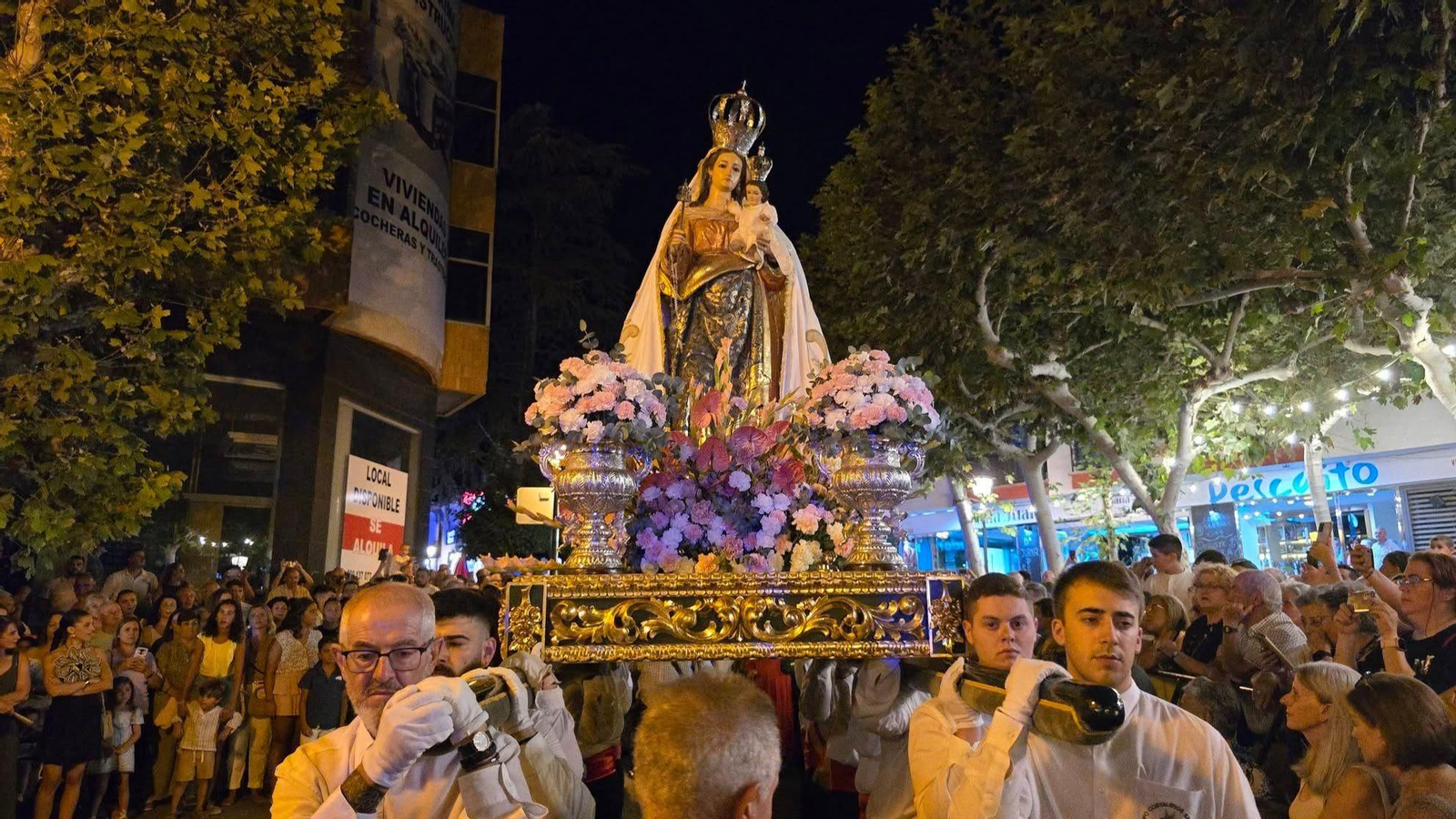 Procesión Virgen del Rosario de Huétor Vega, Agosto 2024