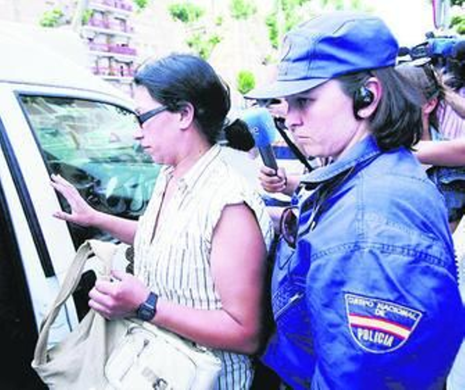 Latifa El Barrahi, tras declarar en el juzgado como imputada.