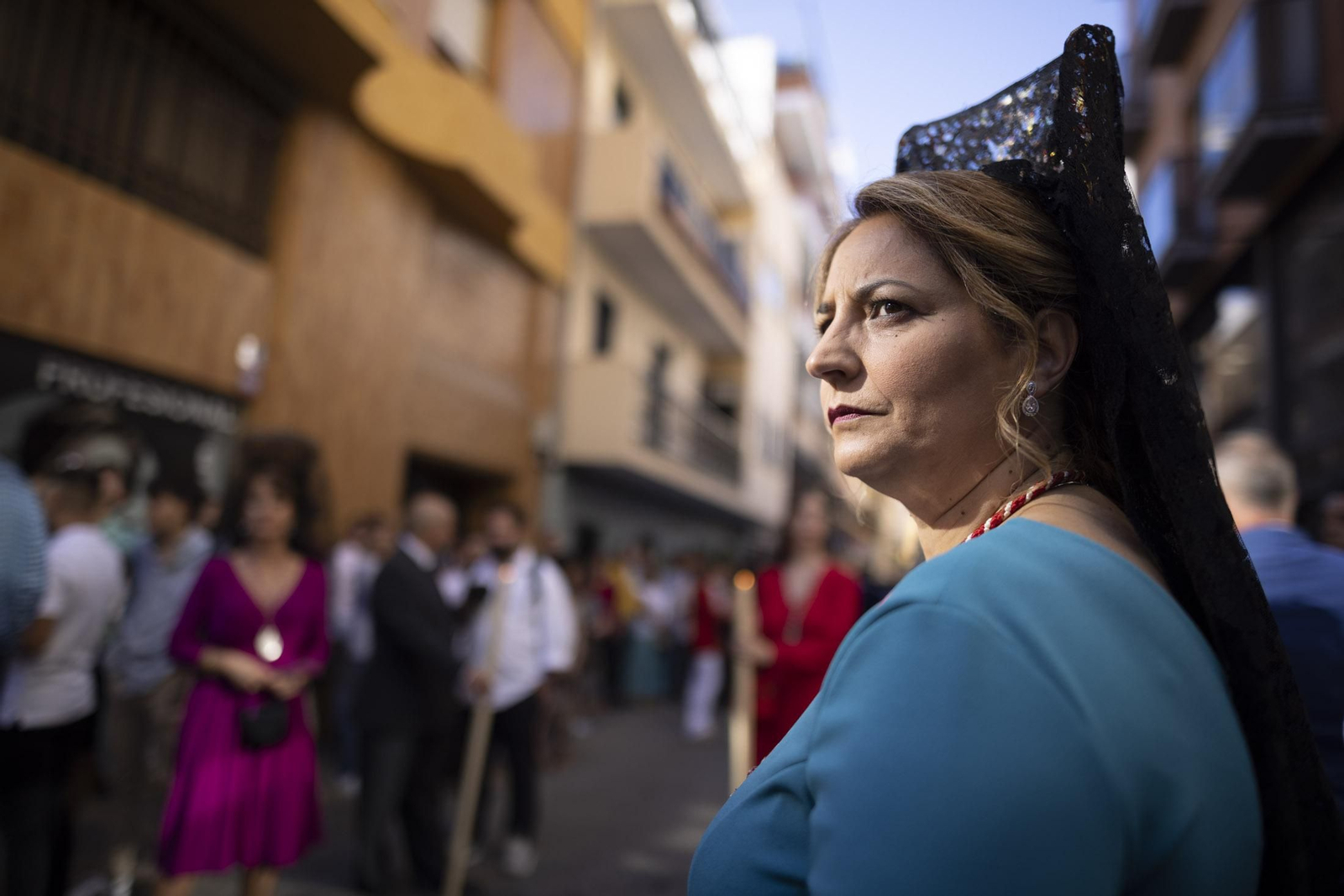 Imágenes de la salida extraordinaria de La Borriquita por las calles de Huelva