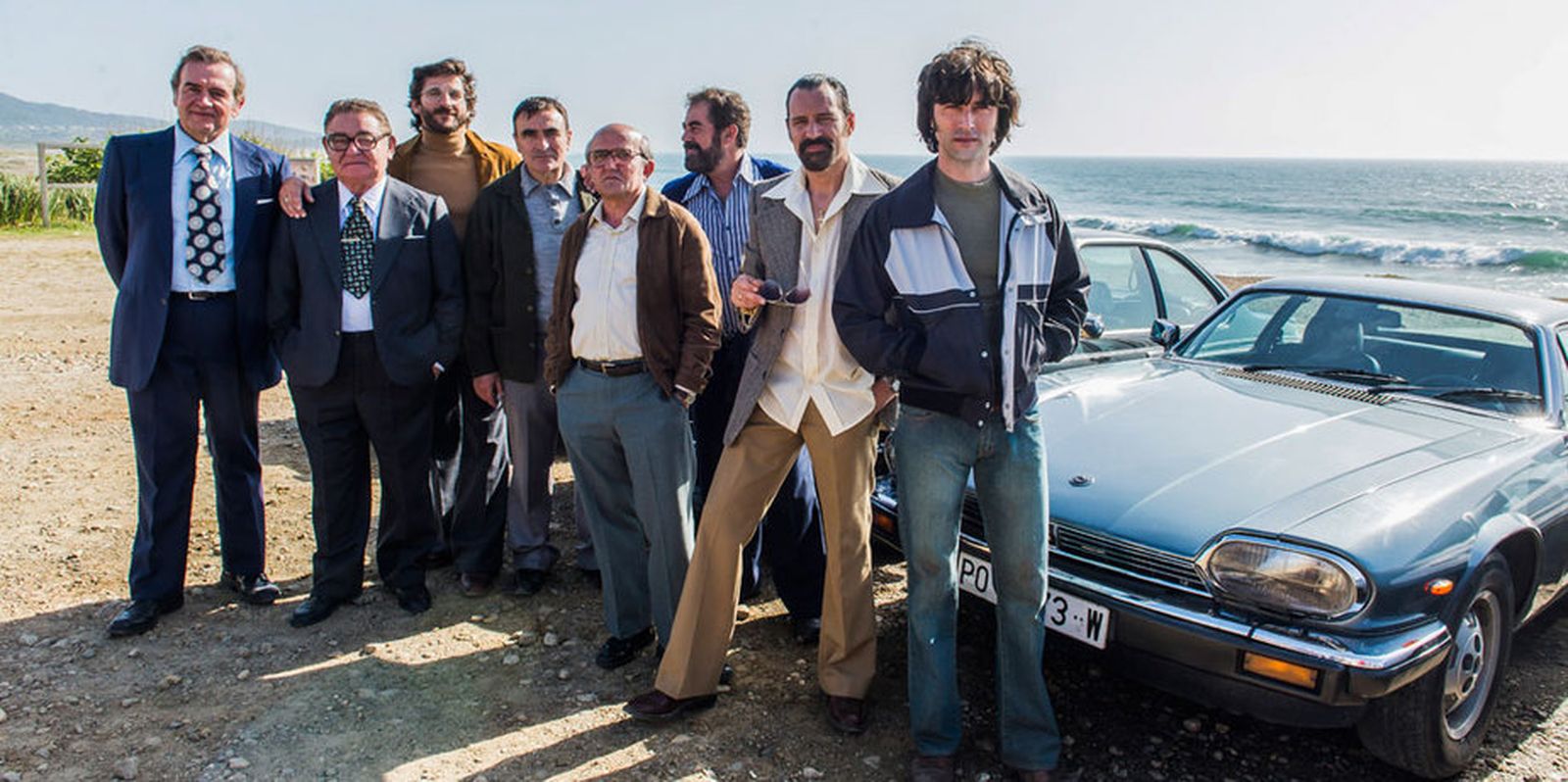 Los actores, en el rodaje