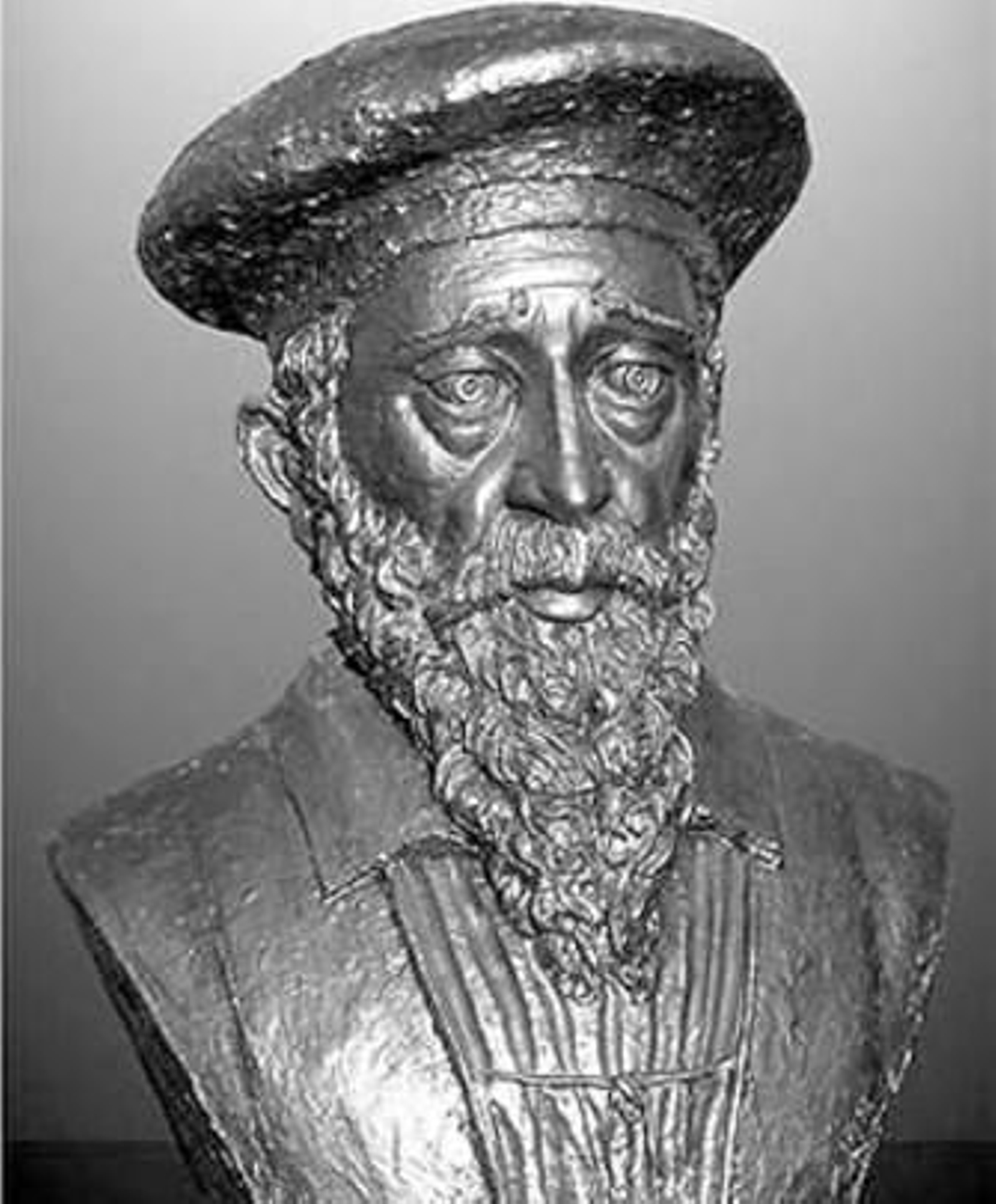 El busto del artista de Exfiliana.