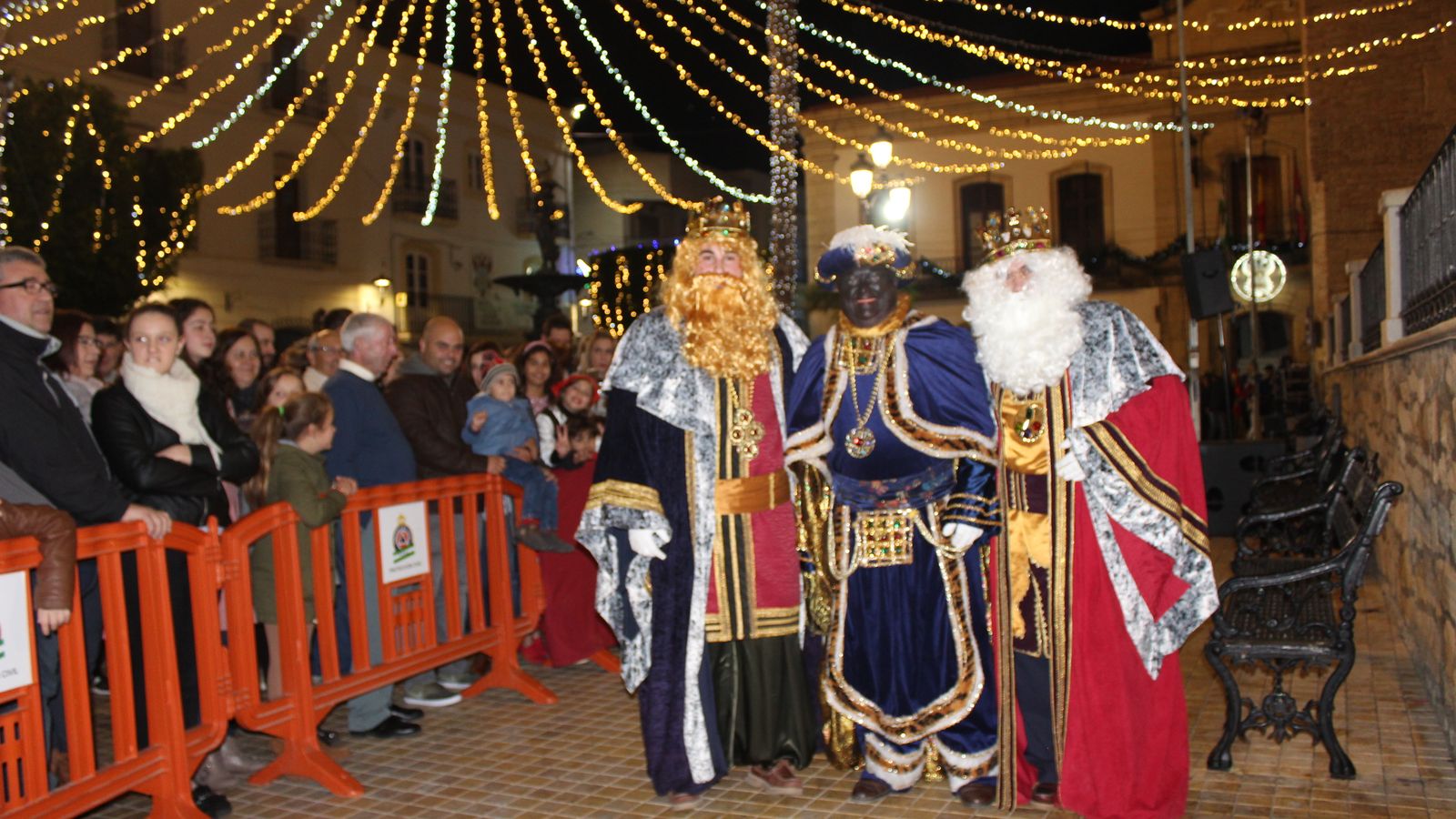 Reyes Magos en la Plaza Mayor de Vera.