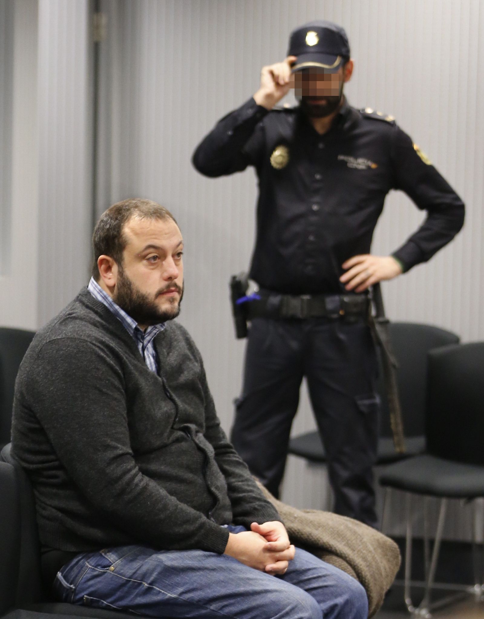 Guillermo Zapata, concejal de Ahora Madrid, durante el juicio ayer en la Audiencia Nacional.