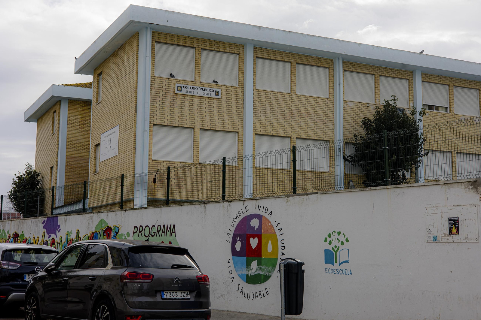 El colegio público Adolfo de Castro.