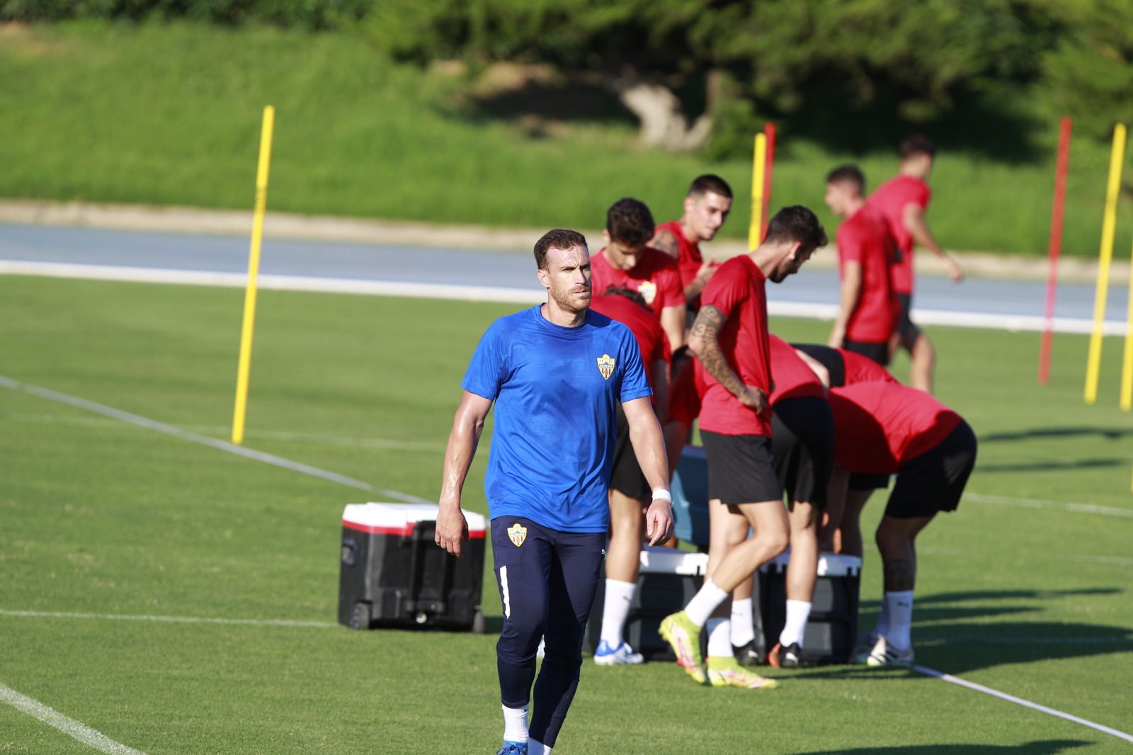 Imágenes del primer entramiento de la U.D. Almería en la Liga Santander, temporada 2022-2023