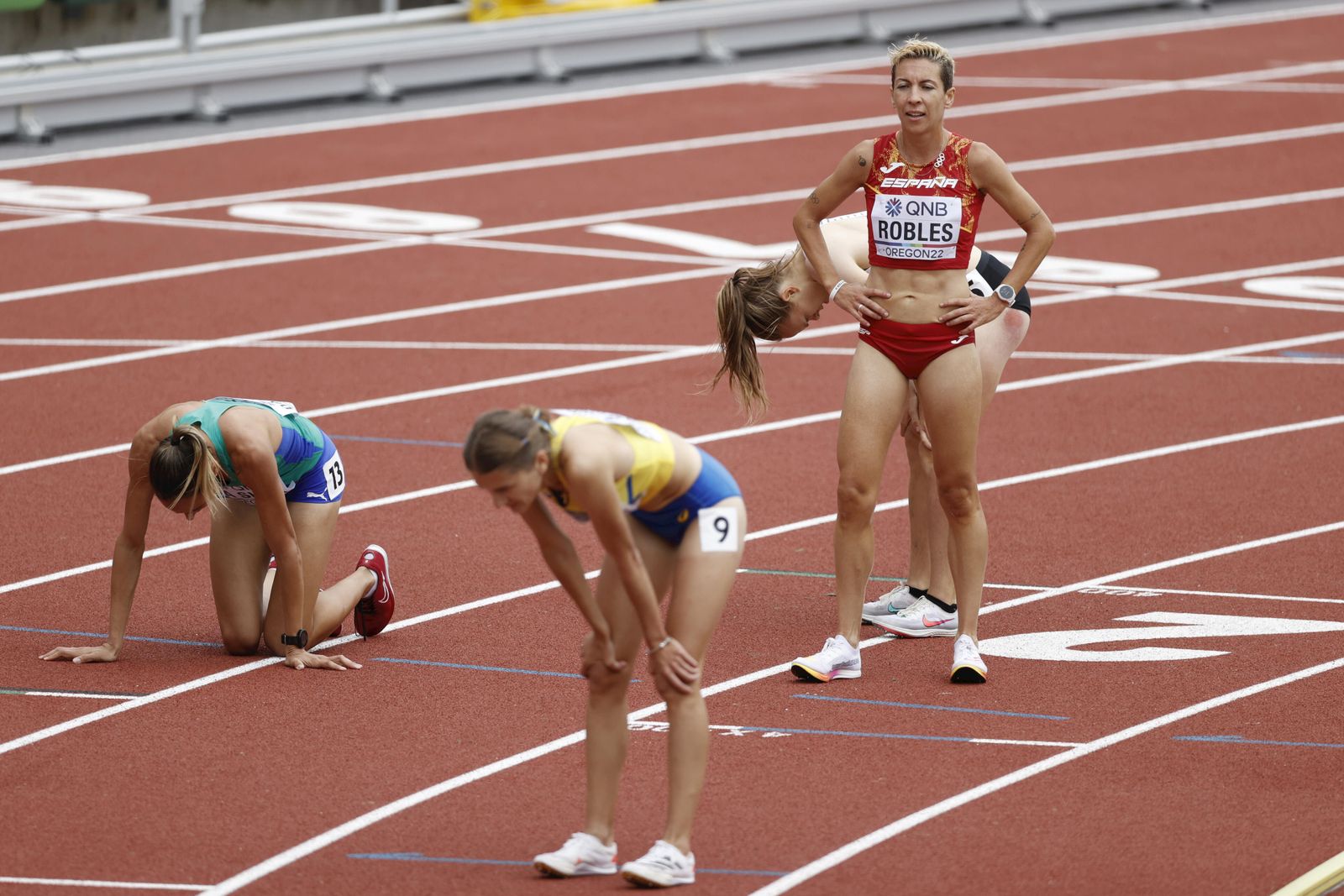 La sevillana Carolina  Robles, en 3.000m con obstáculos femenino en los Campeonatos del Mundo.