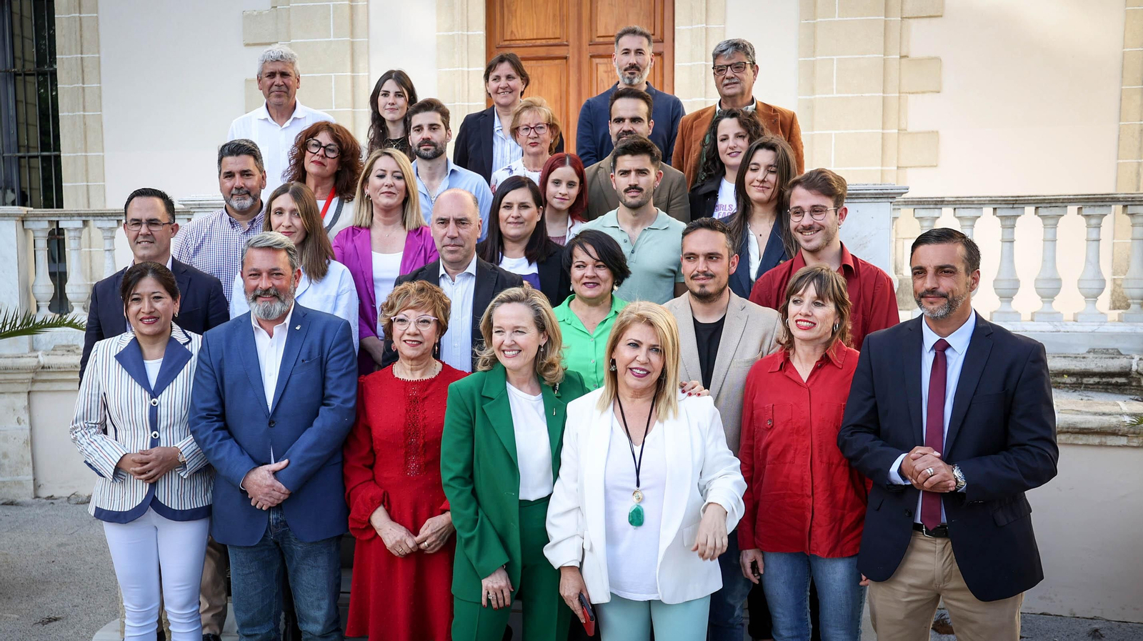 La ministra Nadia Calviño, en la presentación de la candidatura del PSOE de Jerez