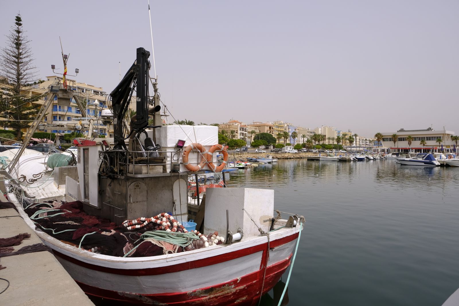 Primera piedra de la nueva lonja del Puerto Pesquero de Roquetas de Mar