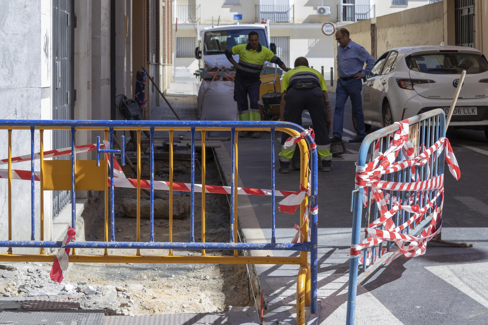 Obras en las calles : Méndez Núñez, Plus Ultra, Gravina y Médico Luis Buendía.