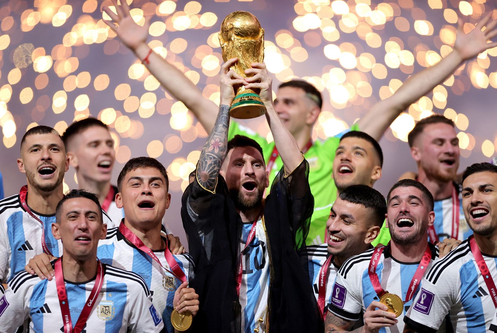 Las fotos de Messi con la Copa del Mundo