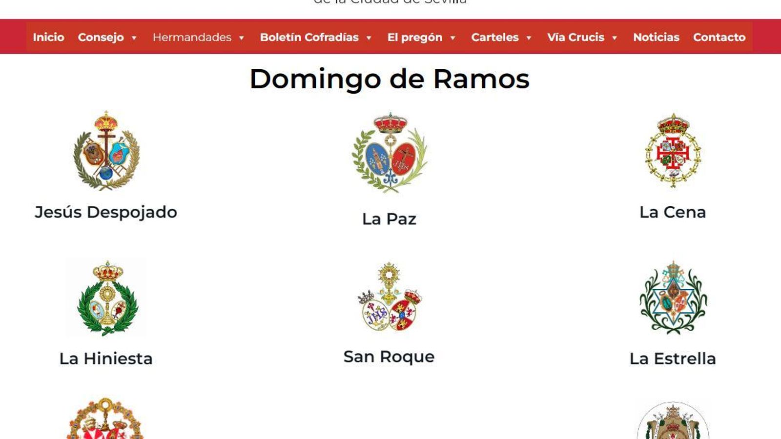 Captura de la nueva configuración de la web
